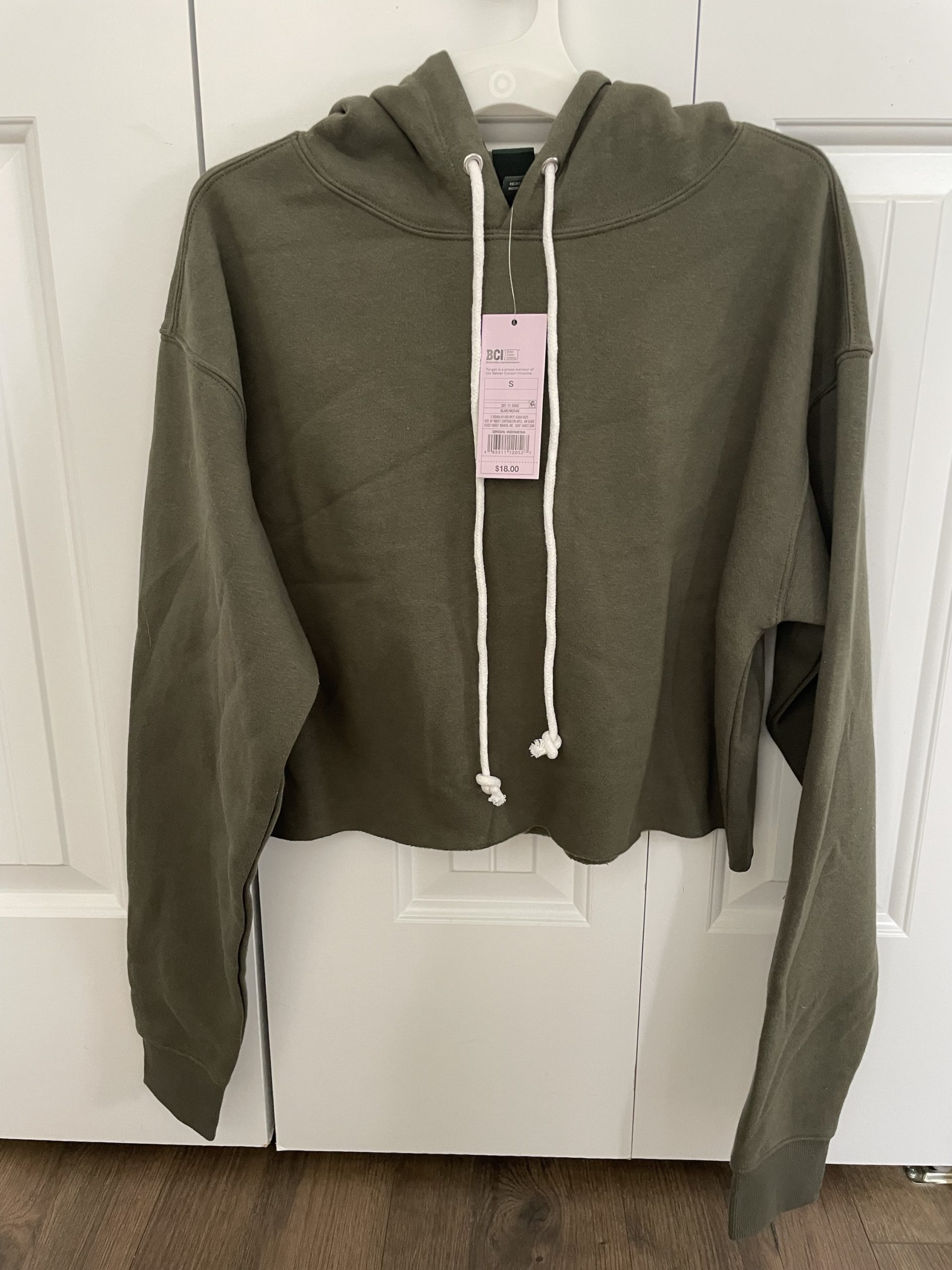Wild Fable Olive Cropped Soft Hoodie Small (A4) – GRP Liquidations