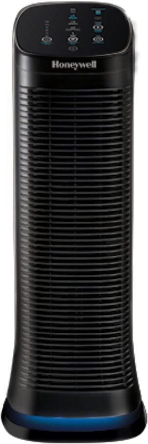 Honeywell HFD320 Air Genius 5 Air Purifier with Permanent Washable Filter Large Rooms (250 sq. ft.) Black