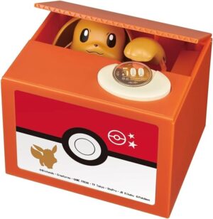 Itazura Coin Bank Eevee Coin Collector Piggy Size 4.96 × 4.25 × 4.17 Inches