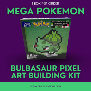 MEGA Pokémon Bulbasaur Pixel Art Building Kit