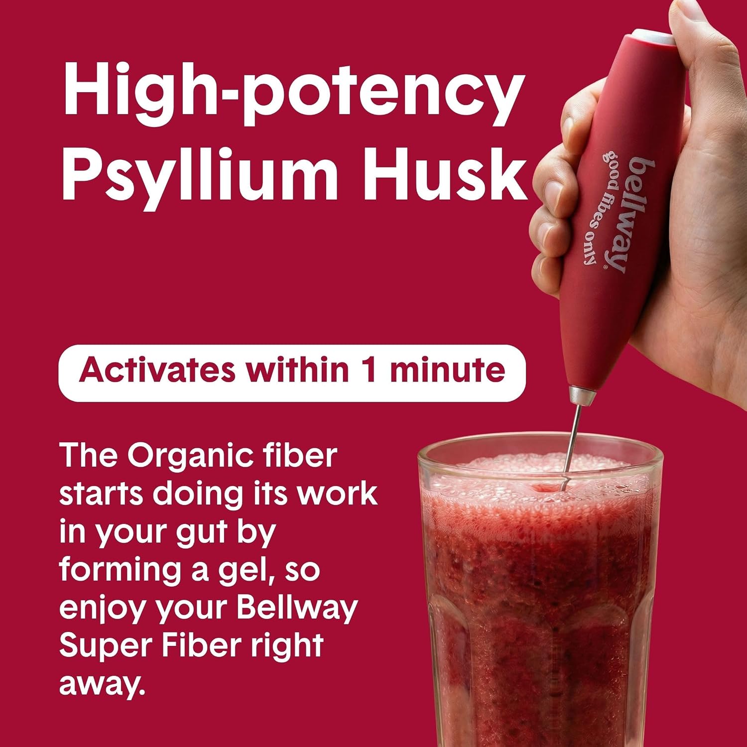 Bellway Super Fiber + Fruit Powder – Raspberry Lemon (50 Servings) - Image 3