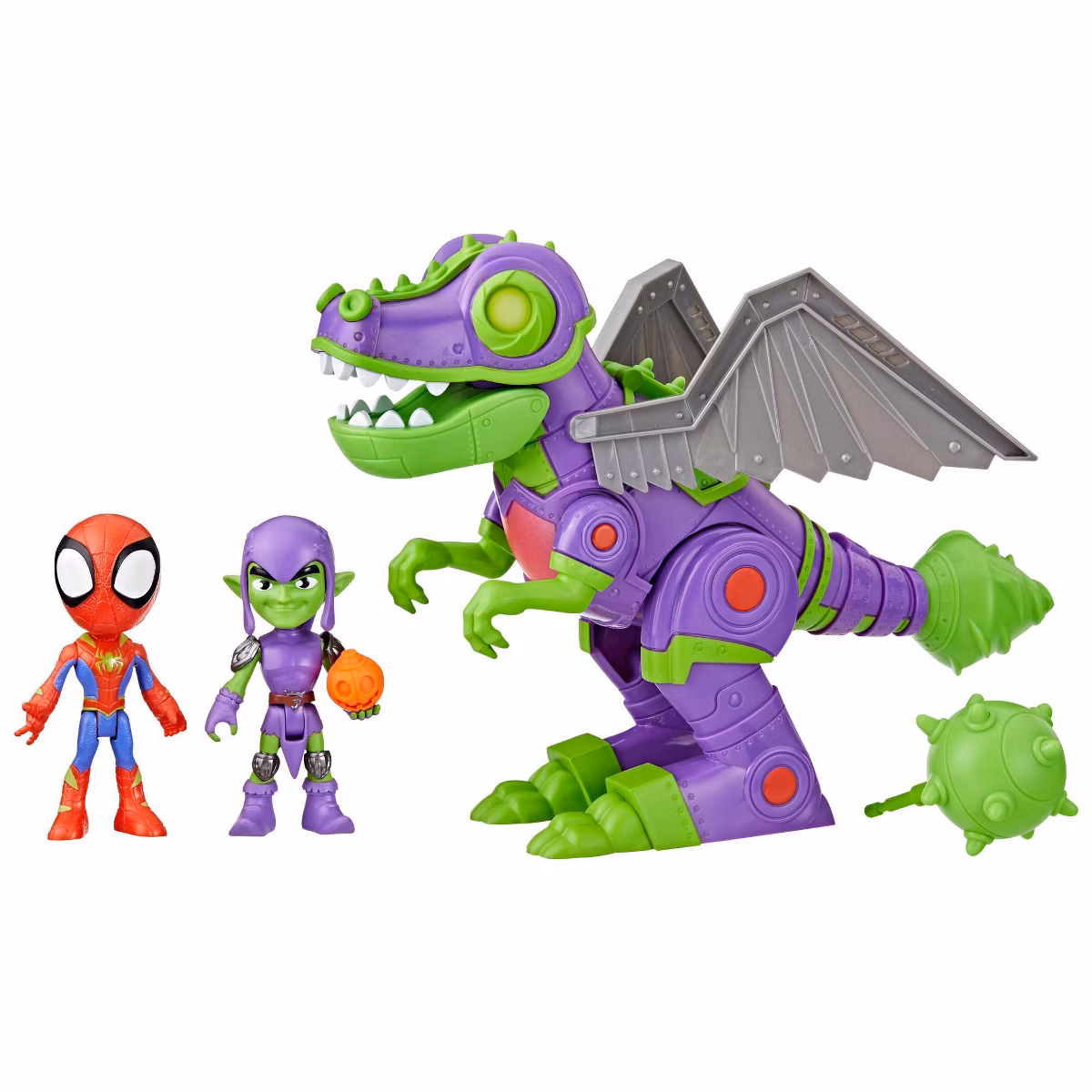 Marvel Spidey and His Amazing Friends Dino-Webs Goblinsaurus Mech Pack (Case Pack of 3) - Image 2