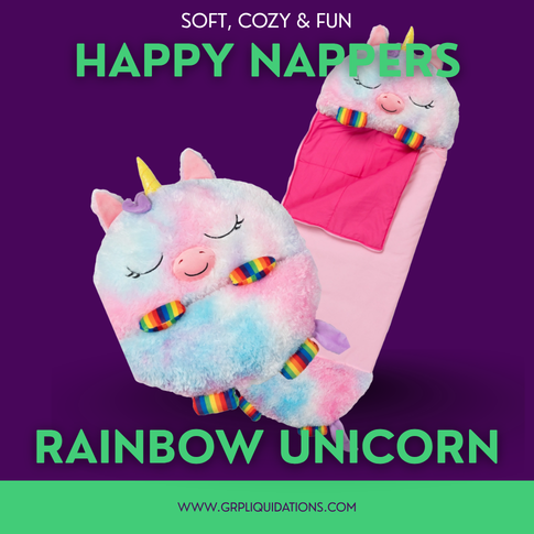 Happy Nappers Rainbow Unicorn - Medium