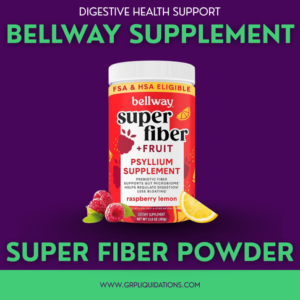 Bellway Super Fiber + Fruit Powder – Raspberry Lemon (50 Servings)
