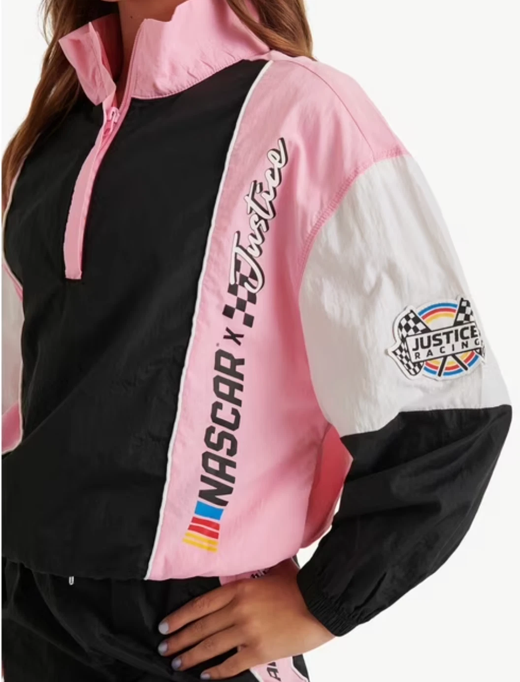 Justice Girl's NASCAR X Justice Collab Racing Pullover Windbreaker Jacket Case Pack - 18 Units (Mixed Sizes) - Image 5
