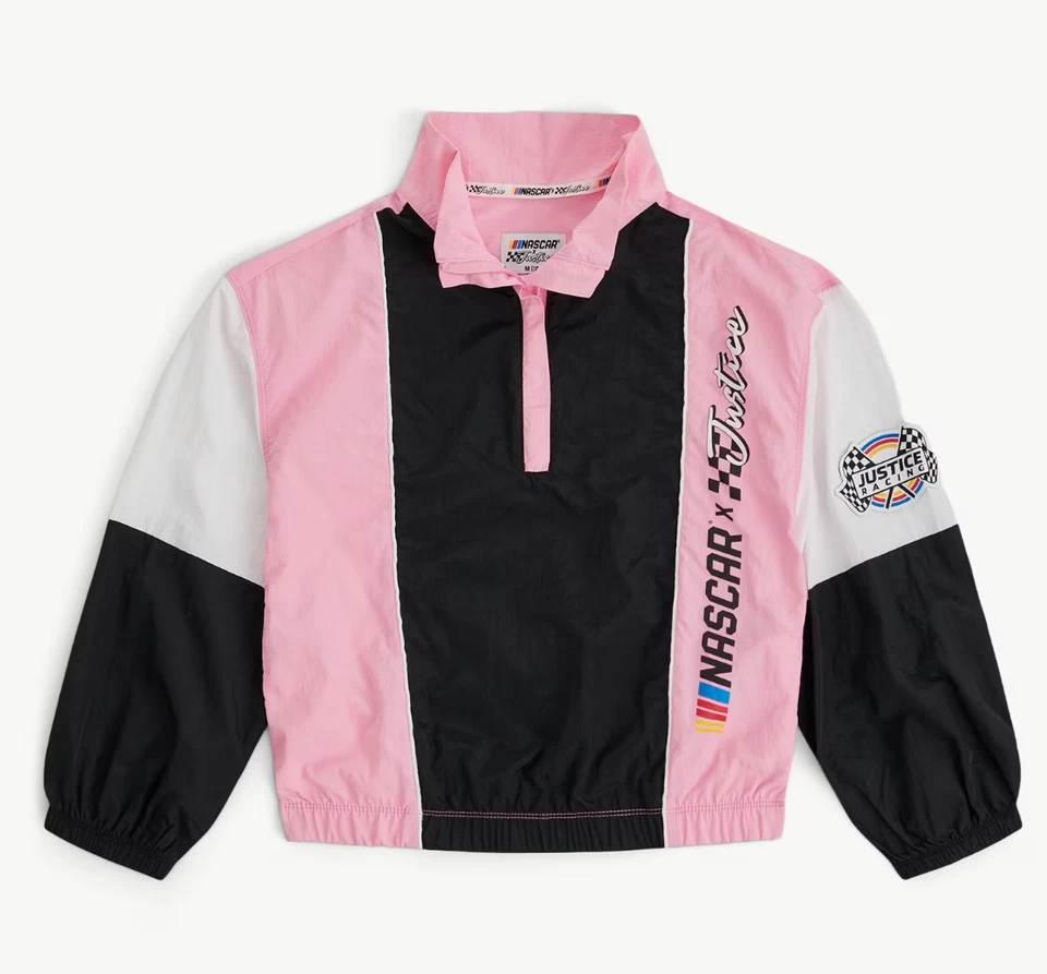 Justice Girl's NASCAR X Justice Collab Racing Pullover Windbreaker Jacket Case Pack - 18 Units (Mixed Sizes) - Image 3