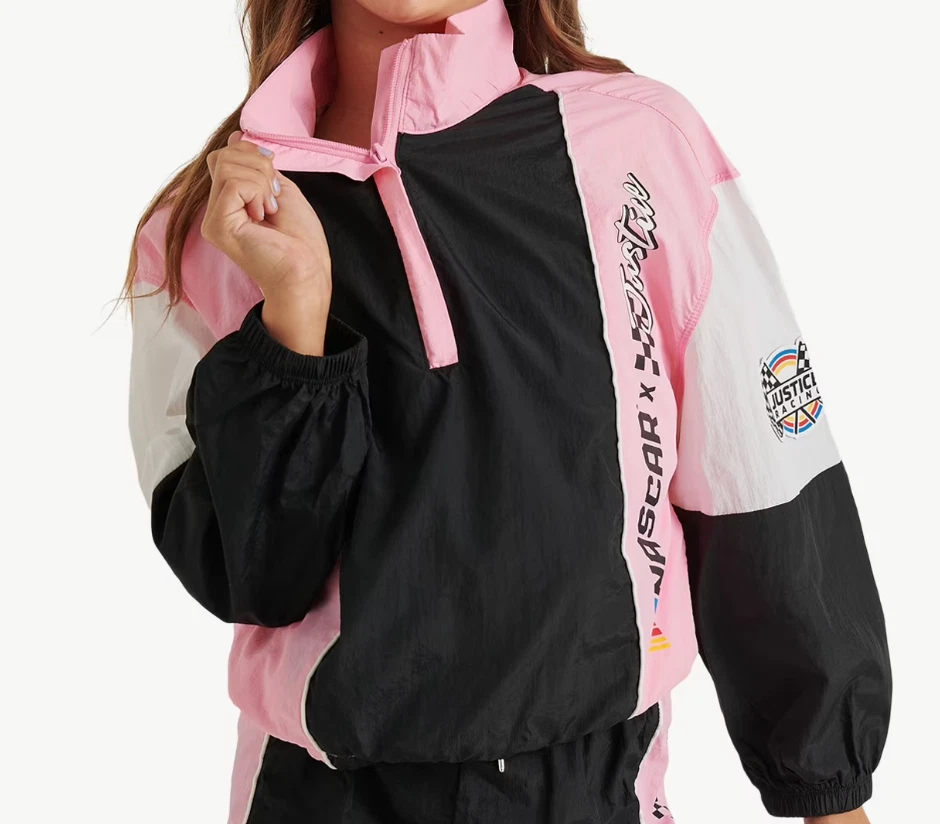 Justice Girl's NASCAR X Justice Collab Racing Pullover Windbreaker Jacket Case Pack - 18 Units (Mixed Sizes) - Image 4
