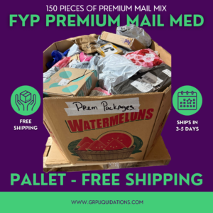 FYP Premium Mail Mix Medium Pallet - 150 Packages - FREE SHIPPING