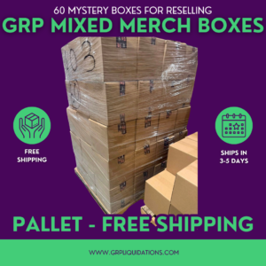 grp mixed merch mystery box pallet